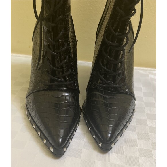 Charles by Charles David Women's Duffy Black Studded Boots Sz 7.5M NWOB - Picture 5 of 9